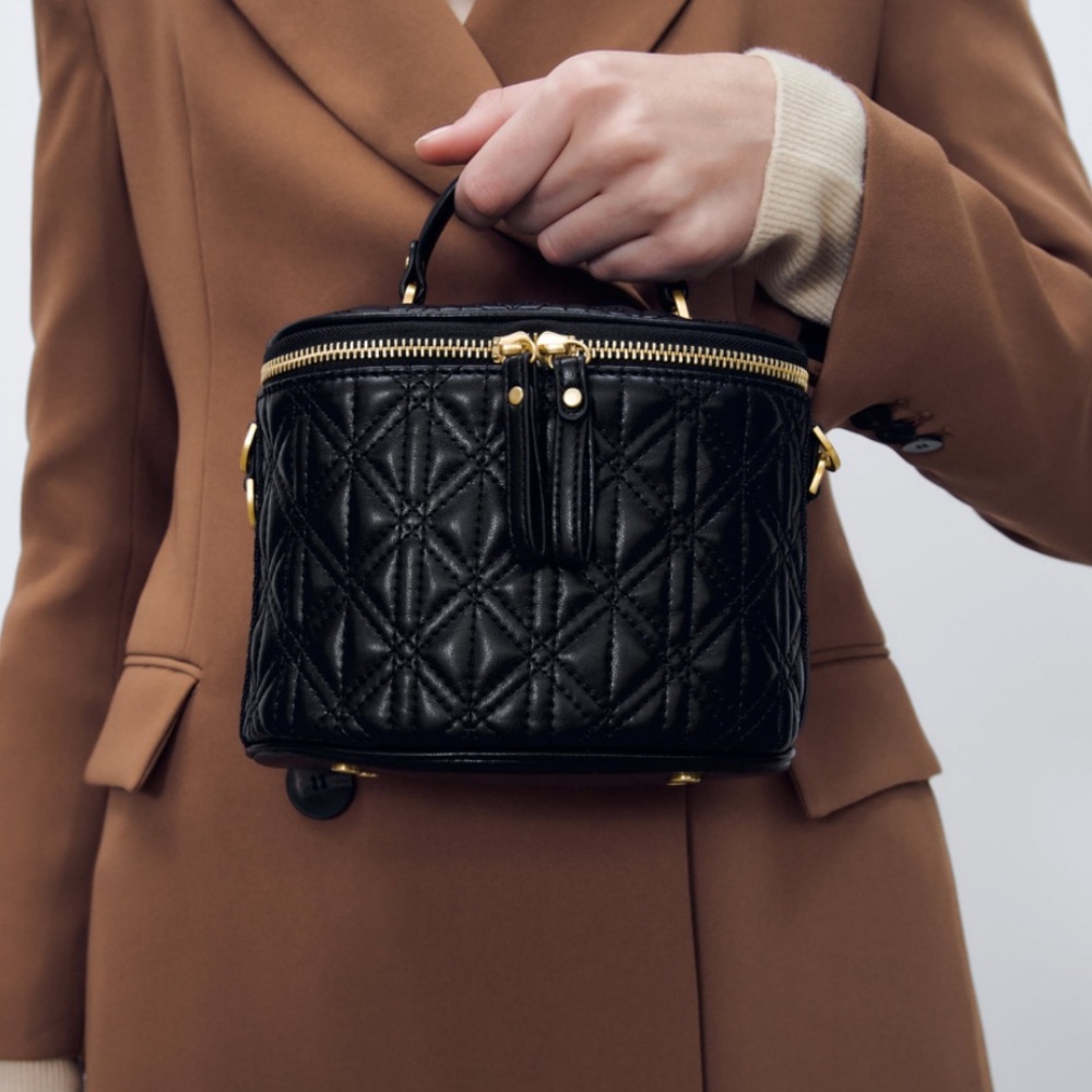 ZARA quilted crossbody bag